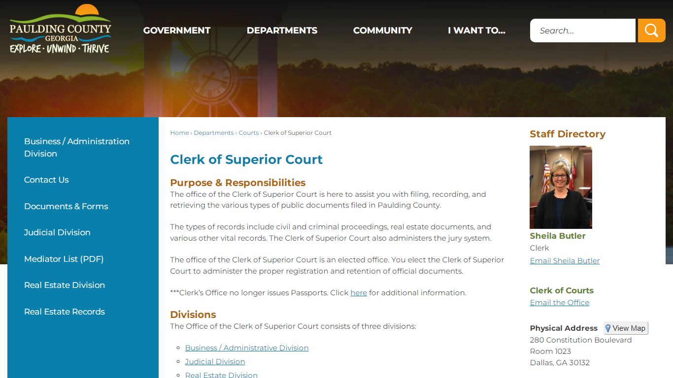 Clerk of Superior Court | Paulding County, GA